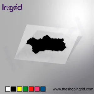 Mapa y silueta de Andalucía en vinilo personalizado – TheShopIngrid