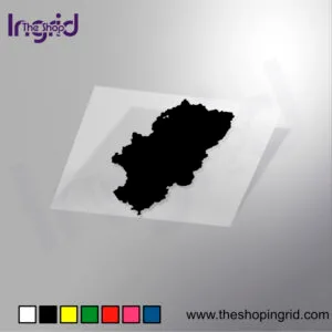 Mapa y silueta de Aragón en vinilo personalizado – TheShopIngrid