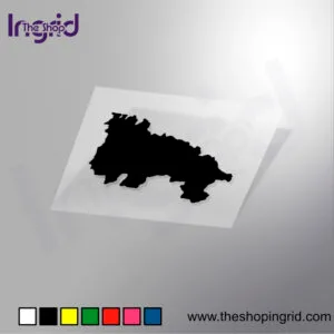 Mapa de La Rioja en vinilo decorativo – silueta de la comunidad autónoma en TheShopIngrid