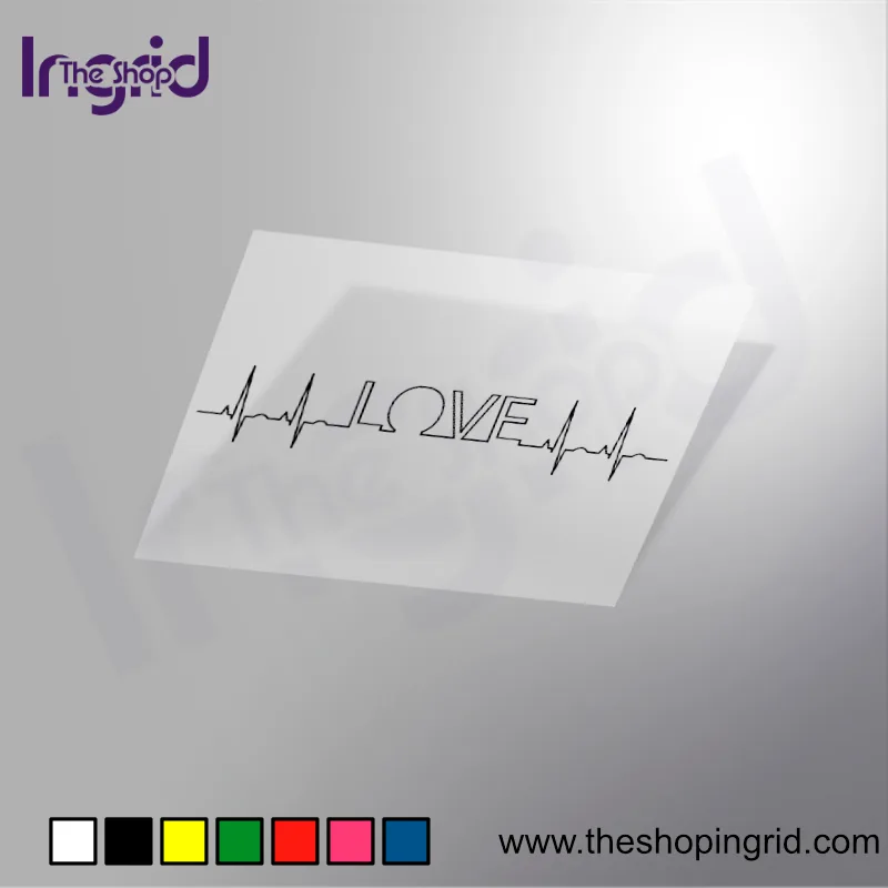 Pegatina vinilo Love Electro con letras decorativas – TheShopIngrid