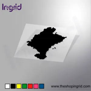 Pegatina vinilo Navarra con silueta del mapa – TheShopIngrid