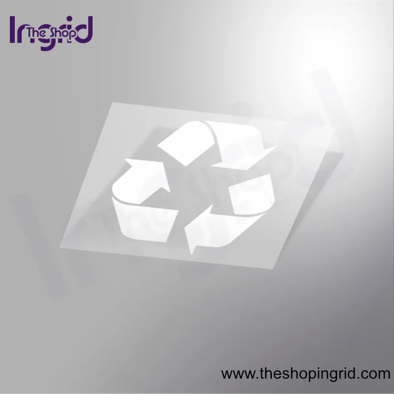 Pegatina vinilo señal Reciclar personalizada para negocios, oficinas y hogares en España – TheShopIngrid