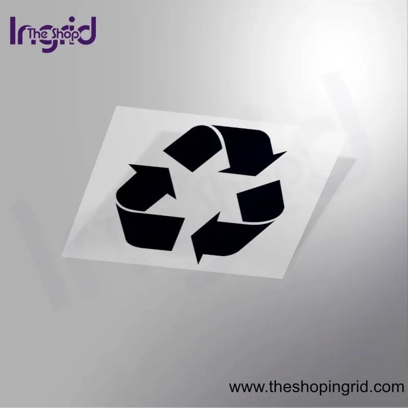Pegatina vinilo señal Reciclar personalizada para negocios, oficinas y hogares en España – TheShopIngrid