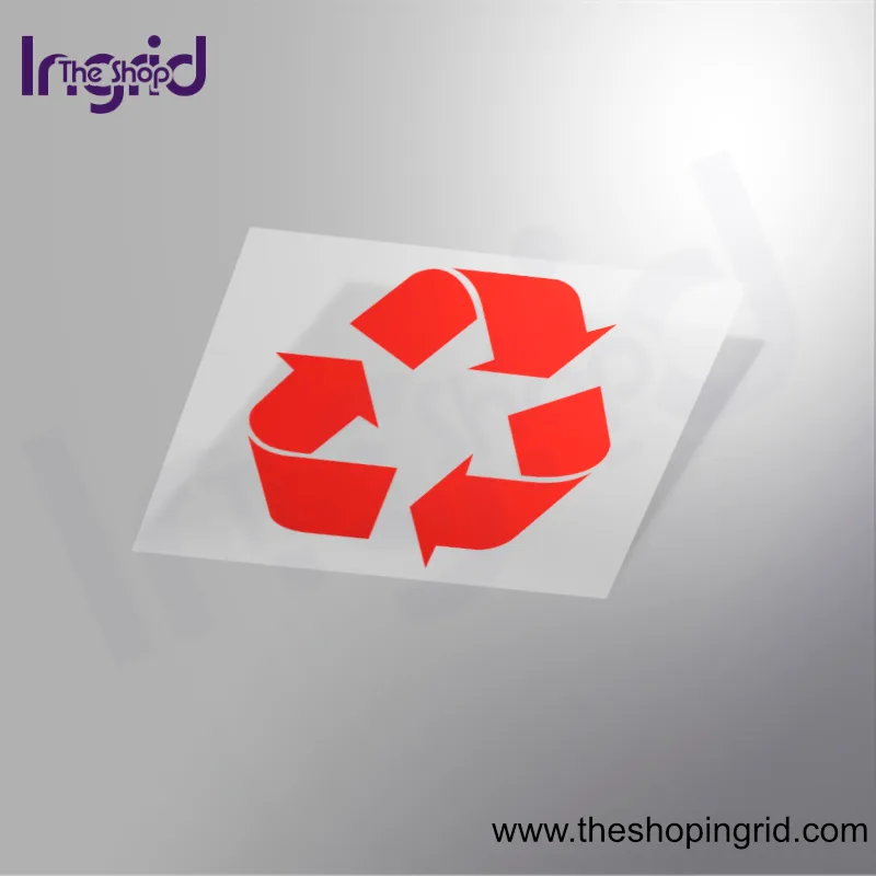 Pegatina vinilo señal Reciclar personalizada para negocios, oficinas y hogares en España – TheShopIngrid