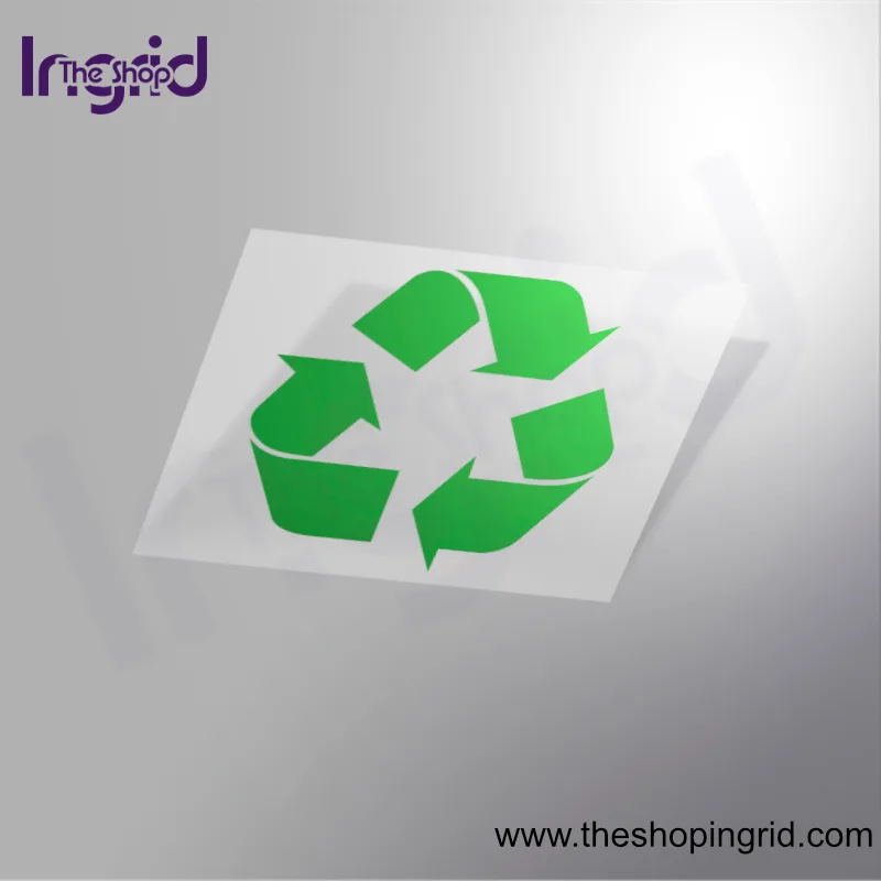 Pegatina vinilo señal Reciclar personalizada para negocios, oficinas y hogares en España – TheShopIngrid