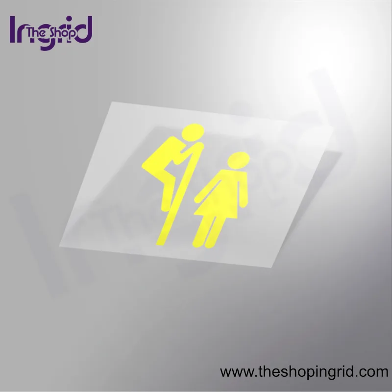Pegatina vinilo señal Servicio Baño Unisex personalizada para negocios y espacios en España – TheShopIngrid