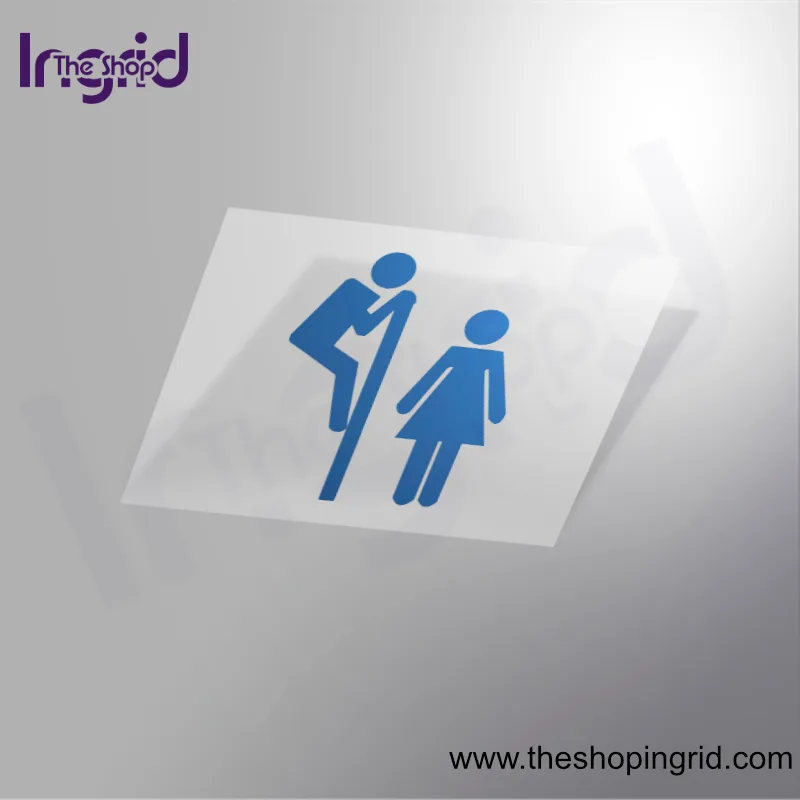 Pegatina vinilo señal Servicio Baño Unisex personalizada para negocios y espacios en España – TheShopIngrid