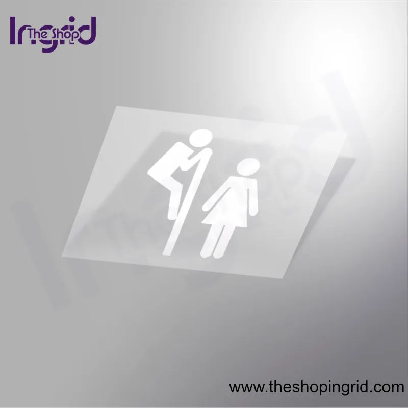 Pegatina vinilo señal Servicio Baño Unisex personalizada para negocios y espacios en España – TheShopIngrid
