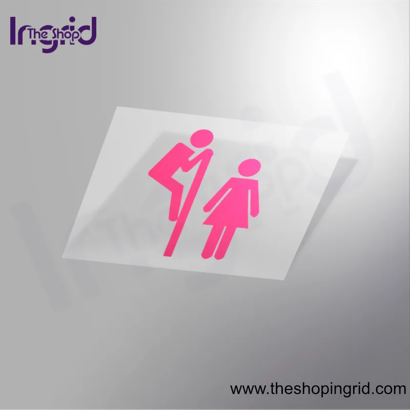 Pegatina vinilo señal Servicio Baño Unisex personalizada para negocios y espacios en España – TheShopIngrid