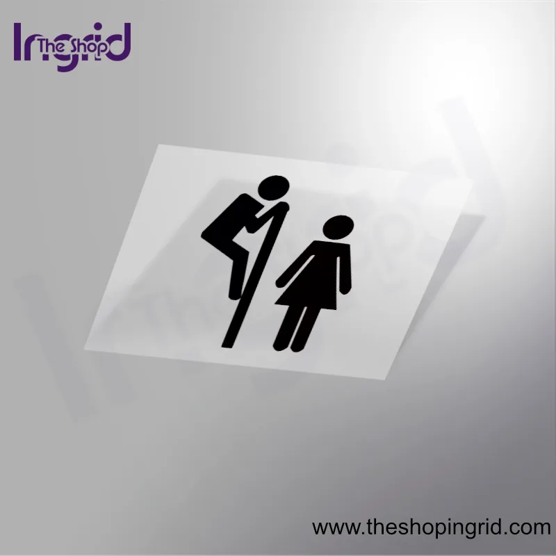 Pegatina vinilo señal Servicio Baño Unisex personalizada para negocios y espacios en España – TheShopIngrid