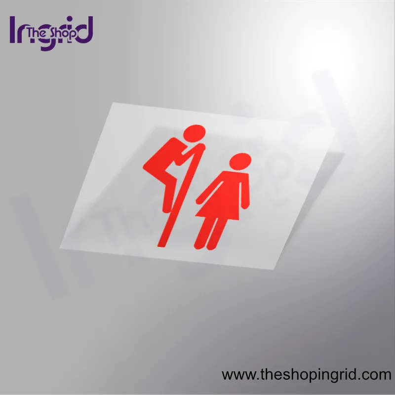 Pegatina vinilo señal Servicio Baño Unisex personalizada para negocios y espacios en España – TheShopIngrid