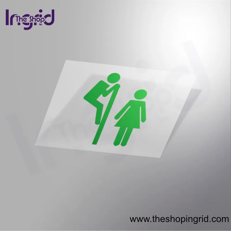 Pegatina vinilo señal Servicio Baño Unisex personalizada para negocios y espacios en España – TheShopIngrid