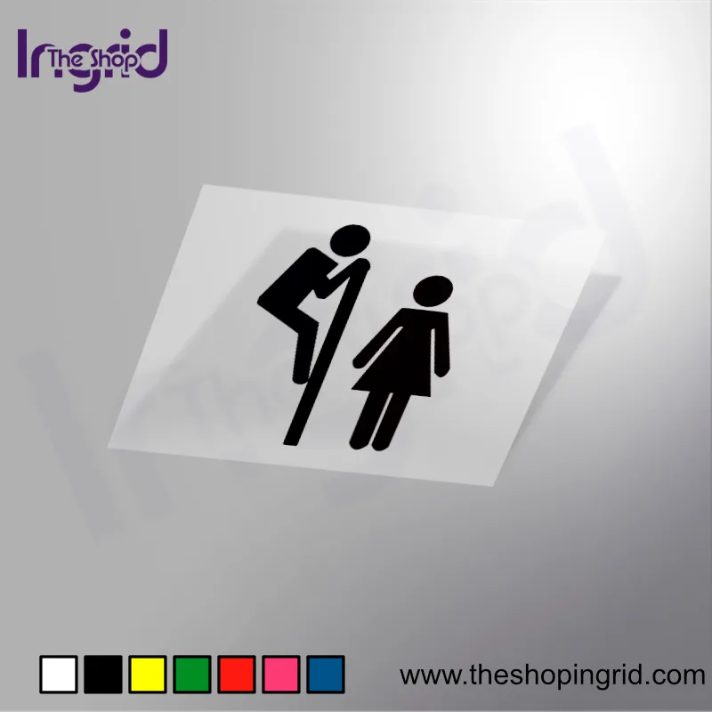 Pegatina vinilo señal Servicio Baño Unisex personalizada para negocios y espacios en España – TheShopIngrid