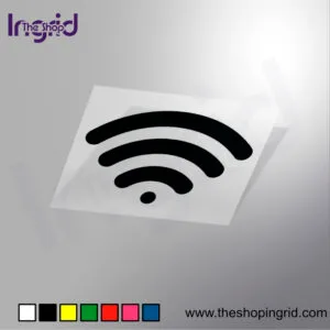 Pegatina vinilo señal Wifi personalizada para negocios y hogares en España – TheShopIngrid