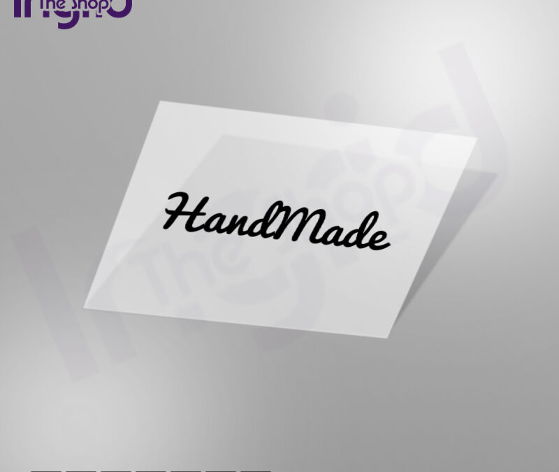 Pegatina Vinilo “Handmade”🎀 para empaques artesanales