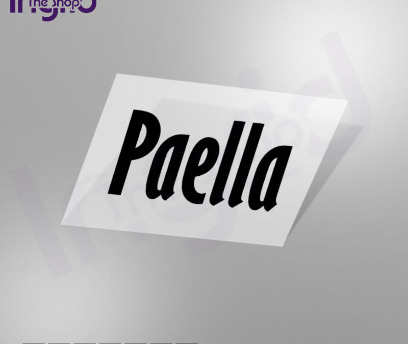 Pegatina Paella: orgullo, diseño y sabor español en un solo vinilo 🇪🇸