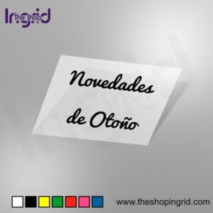 Pegatina Novedades de Otoño