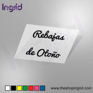 Pegatina Rebajas de Otoño