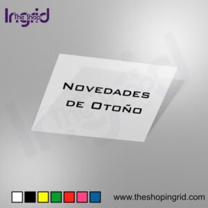 Vinilo Novedades de Otoño