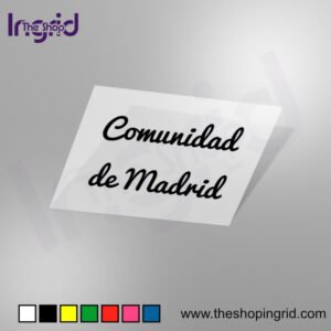 Pegatina Comunidad de Madrid