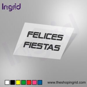 Pegatina Decorativa Felices Fiestas