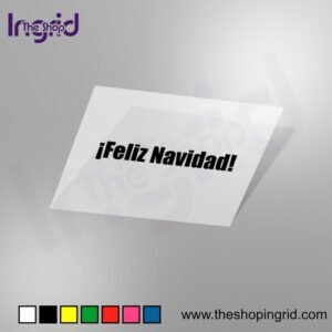 Pegatina Personalizada Feliz Navidad