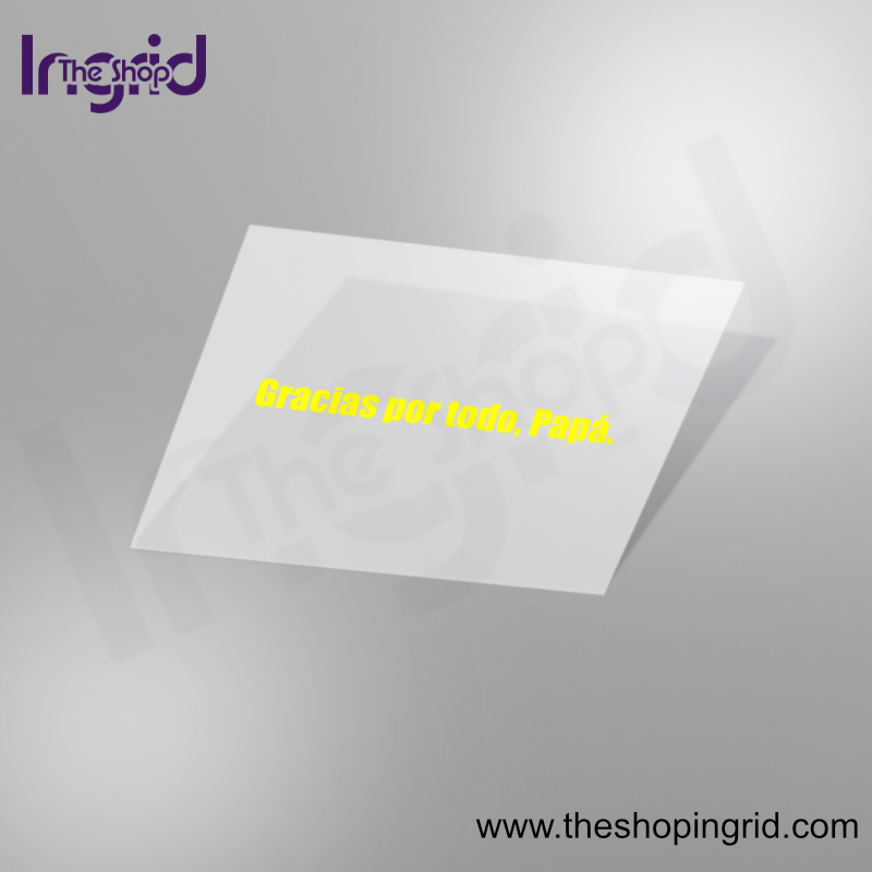 Pegatina de vinilo "Gracias por todo Papá", ideal para regalos y detalles personalizados.