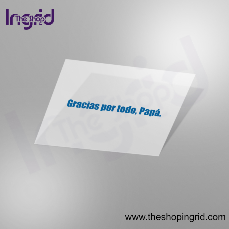 Pegatina de vinilo "Gracias por todo Papá", ideal para regalos y detalles personalizados.